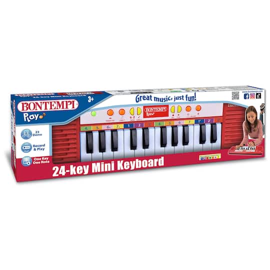 Bontempi Red 24 Key Mini Keyboard